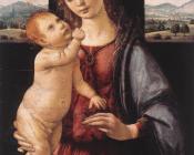 Leonardo Da Vinci : Madonna and Child with a Pomegranate
